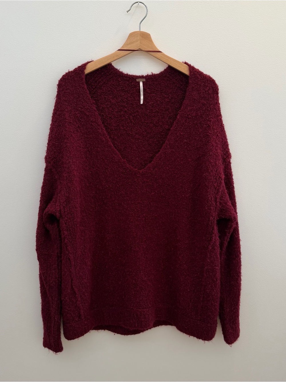 Free People Plush V-Neck Sweater